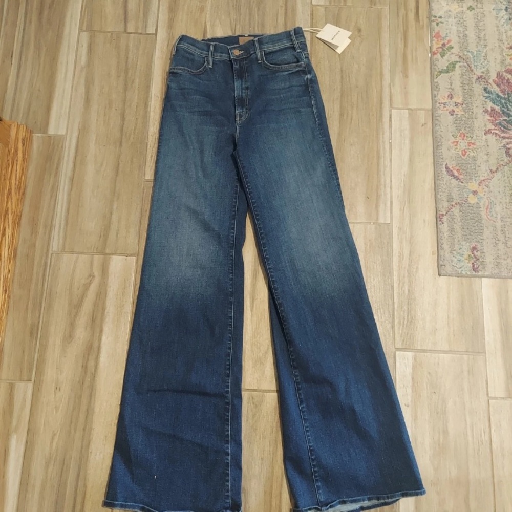 Mother Jeans denim  sz 29 The Hustler Roller Heel High Rise high fidelity